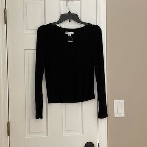 And Now This Black Long Sleeve Blouse